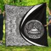 American Samoa Coat Of Arms Polynesian Premium Quilt  Circle Style  01 J2  Quilt